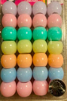 Pastel large hair beads