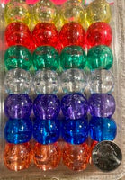 Translucent large hair beads