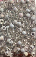 Clear Barrel Hair Beads - extra Large Hole – Twist Braid Snap